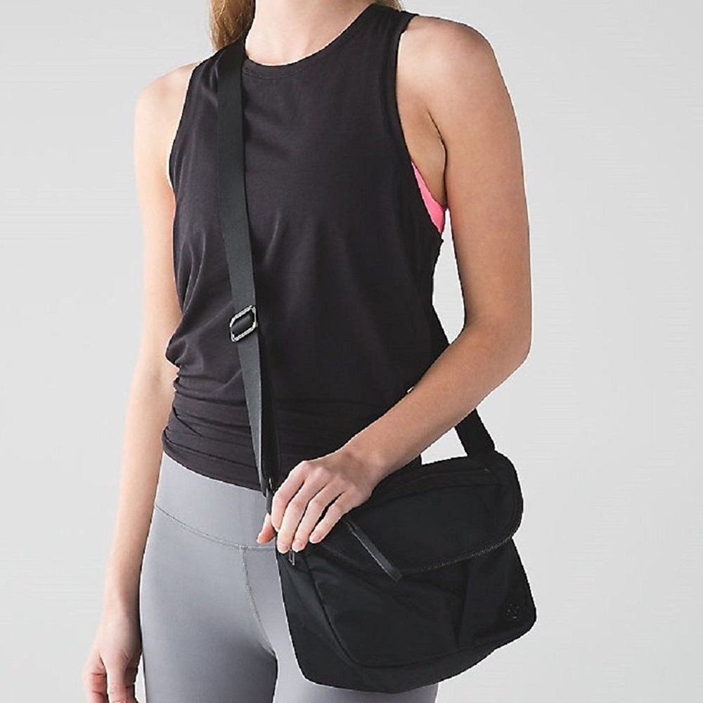 Black LuLuLemon Festival Crossbody Bag
